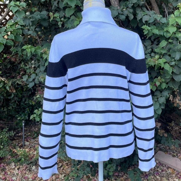 Turtleneck Sweater - Lauren Ralph Lauren  Ribbed Knit Size Large - Picture 5 of 12